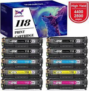 10x High Yield Toner Cartridge 118 Set For  IMAGECLASS MF8580cdw LBP7660cdn