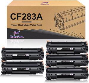 5 High Yield Black Toner Cartridge +Chip For  83A CF283A M127 M127fn M127fw