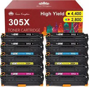 8PK CE410X CE411A CE412A CE413A Toner Set for  305A Laserjet Pro 400 M451 M47