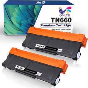 2PK TN660 High Yield TN660 Black Toner Cartridge For Brother MFC-L2740DW L2700DW Printer