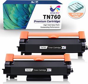 5PK High Yield TN760 Toner for the Brother DCP-L2530DW HL-L2350DW