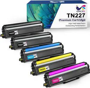 5PK TN227 TN223 (2K/C/M/Y) Toner Cartridge for Brother MFC-L3770CDW MFC-L3710CW HL-L3270CDW