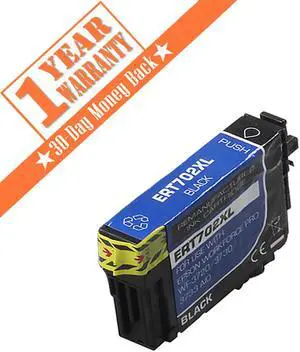 1PK 702 XL T702XL Black Ink Cartridges Compatible for Epson WorkForce Pro WF-3720 WF-3730 WF-3733