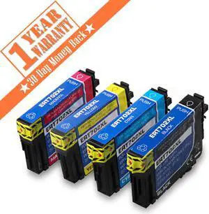 4PK T702XL 702XL Ink Cartridges Compatible for Epson WorkForce Pro WF-3720 WF-3730 WF-3733 (K/C/M/Y)