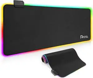 For RGB LED Extra Large Soft Gaming Mouse Pad Oversized Glowing 31.5×11.8 inches