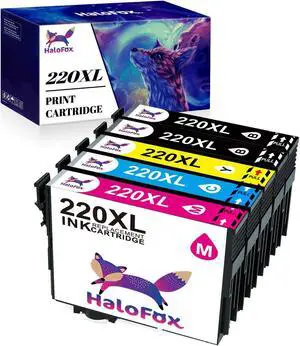 5x Ink Cartridges 220XL 220 XL for Epson WorkForce WF2750 WF2760 WF2660 Printer