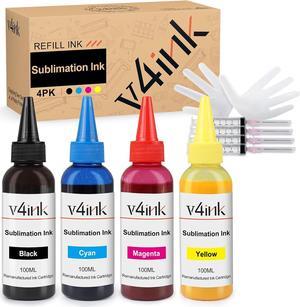  Hiipoo Sublimation Ink 522 Refilled Bottles Work with