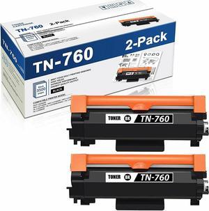 2PK TN760 HIGH YIELD Toner Cartridge for Brother TN-730 HL-L2370DW L2390DW printer