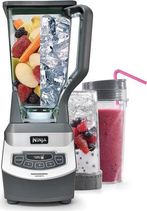 Ninja BL770 Mega Kitchen System, 1500W, 4 Functions for Smoothies,  Processing, Dough, Drinks & More, with 72-oz.* Blender Pitcher, 64-oz.  Processor Bowl, (2) 16-oz. To-Go Cups & (2) Lids, Black 