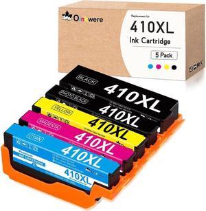 OINKWERE Remanufactured 410XL Ink Cartridges Replacement for Epson 410 XL T410XL to use with Epson Printers Expression XP-7100 XP-830 XP-640 XP-630 XP-635 XP-530 (5-Pack)