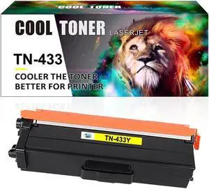 1x TN433 Yellow Toner Compatible with Brother HL-L8260cdw HL-L8360cdw MFC-L8610cdw
