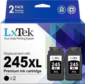 LxTek Ink Cartridge Replacement for Canon 245 245XL PG245 PG245XL 245XL 245 XL PG243 to use with Pixma MG2522 MX492 TR4520 TR4500 TS3120 MG2420 MX490 MG2920 MG2922 MG2520 IP2820 2 Pack Black