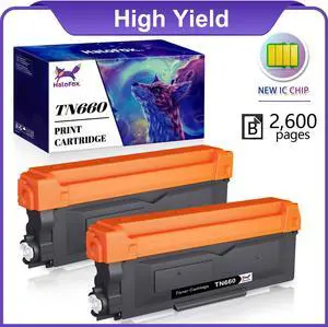 2x High Yield TN660 Toner Cartridge For Brother MFC-L2700D DCP-L2540DW TN630