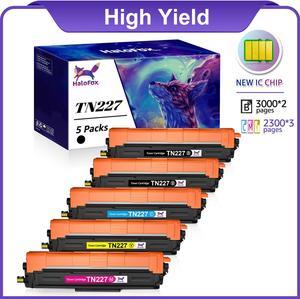 5Pack Toner Cartridge compatible for Brother TN227 223 HL-L3270CDW L3290CDW