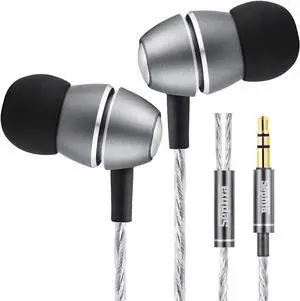 sephia SP3030 Wired Earbuds - in-Ear Headphones with Noise Isolation and Deep Bass - 3.5mm