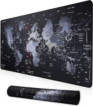 XXL Professional Large Mouse Pad & Computer Game Mouse Mat (35.4x15.7x0.1IN, Map) (90 * 40 Map)