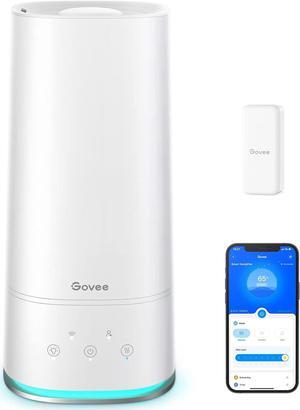 Govee 4L Smart Humidifiers for Bedroom with Hygrometer Thermometer, WiFi Voice & Remote Control, Top Fill Cool Mist Humidifiers for Baby and Plants, Essential Oils Diffuser, Lasts up to 36 Hours