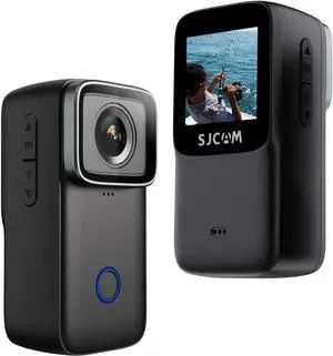 SJCAM C200 Mini Action Camera 4K24fps, Handheld & Wearable, Waterproof Action Cameras with Stabilization, 154°FOV Zoom Lens, Outdoor Camera for Underwater Sports, Bicycle, Vlogging