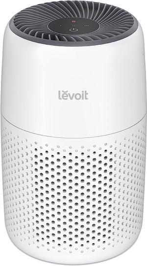 LEVOIT Air Purifiers for Bedroom Home, 3-in-1 Filter Cleaner with Fragrance Sponge for Sleep, Smoke, Allergies, Pet Dander, Odor, Dust, Office, Desktop, Portable, HEPA at Speed , Core Mini-P, White