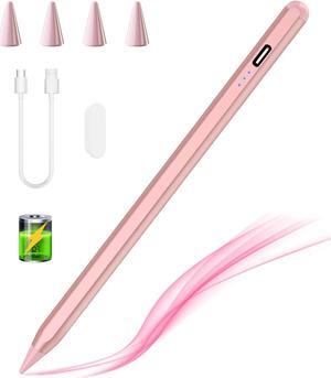 Stylus Pen for iPad, Apple Pencil for iPad 10th 9th Gen, Apple Pen iPad Pencil for iPad Air 5/4/3rd, iPad Pro 11/12.9 Inch, with Palm Rejection & Tilt Sensitivity, Magnetic Stylus iPad Pen, Rose Gold