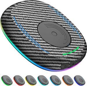 Mouse Jiggler Undetectable Mouse Mover Device with Timer, ON/Off Switch, Breathing Light Mouse Wiggler for Prevent Computer Laptop Screen Sleep (Carbon Fiber Black)