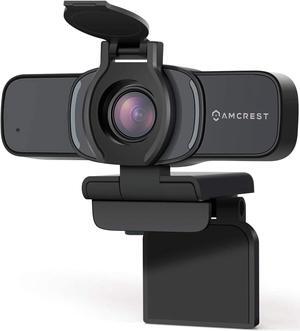 Amcrest 1080P Webcam with Microphone & Privacy Cover, Web Cam USB Camera, Computer HD Streaming Webcam for PC Desktop & Laptop w/Mic, Wide Angle Lens & Large Sensor for Superior Low Light (AWC201-B)