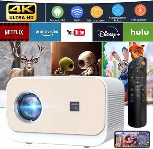 Mini Projector 20000 Lumen LED 1080P WiFi Bluetooth Portable Home Theater Video