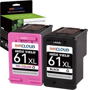 61XL XXLRemanufactured Ink for HP 61 Ink Cartridges Combo Pack for HP Envy 4500 5530 5534 5535 Deskjet 2540 1000 1010 1512 1510 3050 Officejet 4630 2620 4635 Printer 1 Black 1 TriColor
