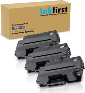 3 Inkfirst® Toner Cartridges MLT-D205L (MLTD205L) Compatible Remanufactured for Samsung D205L Black SCX-4835FD SCX-4835FR SCX-5639FR SCX-5739FW ML-3312ND ML-3712ND ML-3712DW