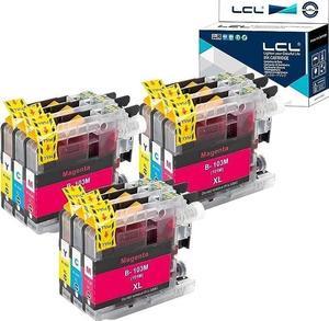 LCL Compatible for Brother LC101 LC101XL LC-103 LC103 XL LC103XL LC1013PKS LC1033PKS High Yield (9-Pack 3Cyan 3Magenta 3Yellow) Ink Cartridge for Brother DCP-J132W DCP-J152W DCP-J172W DCP-J4110DW