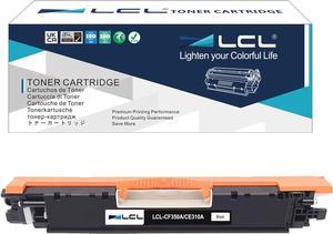 LCL Remanufactured for HP 130A CF350A (1-Pack,Black) Toner Cartridge for HP Color Laserjet Pro MFP M176 M176FN M177 M177FW M176n