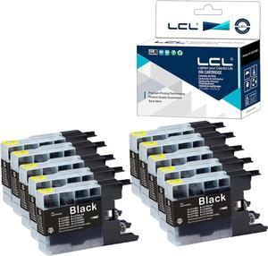 LCL Compatible for Brother LC71 LC75 LC71BK LC75BK LC752PKS (10-Pack Black) Ink Cartridge for Brother MFC-J5910DW MFC-J6510DW MFC-J6710DW MFC-J6910DW MFC-J280W MFC-J625DW MFC-J825DW MFC-J860DN