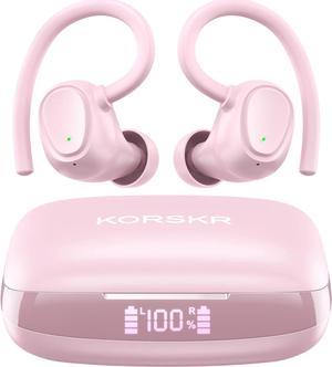 Wireless Earbuds, KORSKR Bluetooth 5.3 Earbuds Touch Control Ear Buds Hi-Fi Stereo, 42H Playtime IPX6 Waterproof Bluetooth Headsets in-Ear Headphones with Mics Fast Charging Case for Sports Running