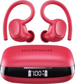 Wireless Earbuds, KORSKR Bluetooth 5.3 Earbuds Touch Control Ear Buds Hi-Fi Stereo, 42H Playtime Bluetooth Headphones IPX6 Waterproof Bluetooth Headsets with Mics Charging Case for Sports Running