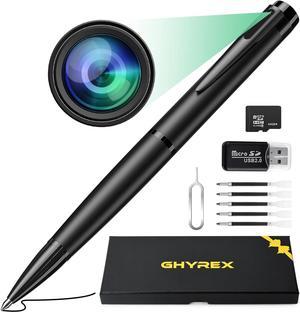 Hidden Camera Pen - 64GB Spy Camera with 1080P Full HD Video | Mini Nanny Cam for Home Security, Business & Learning | 2023 Version