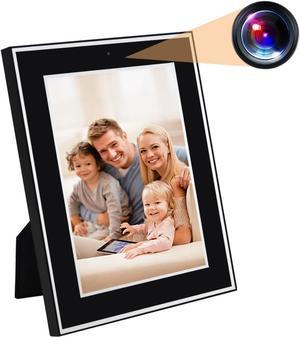 Hidden Camera Photo Frame, WiFi Spy Camera with Video Recorder & Motion Detection,1080P HD Home Security Camera Wireless Nanny Cam Remote Monitoring Camera for Home/Office/Indoor