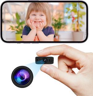 Spy Hidden Wireless WiFi Security Camera, Nanny Cam for Office Indoor Baby Car Surveillance Cameras with Motion Detection Night Vision 1080P Remote Phone APP-with Battery