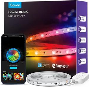 Govee RGBIC LED Strip Lights, Smart LED Lights for Bedroom, Bluetooth LED Lights APP Control, DIY Multiple Colors on One Line, Color Changing LED Strip Lighting Music Sync, Christmas 16.4ft