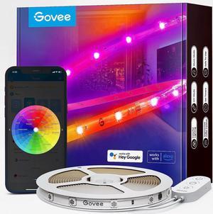 Govee RGBIC Pro LED Strip Lights 164ft Color Changing Smart LED Strips Works with Alexa and Google Segmented DIY Music Sync WiFi and App Control LED Lights for Living Room Bedroom