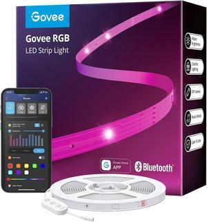 Govee 100ft LED Strip Lights, Bluetooth RGB Easter LED Lights with App Control, 64 Scenes and Music Sync LED Strip Lighting for Bedroom, Living Room, Kitchen, Party, ETL Listed Adapter