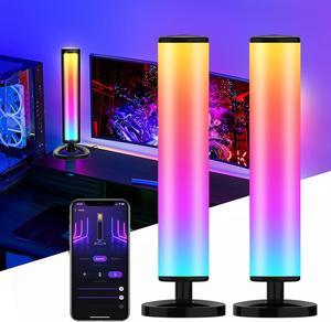 Smart LED Light Bars,Flevo Smart Ambient Lighting,with 21 RGB Lights with Multiple Scene Modes and Music Sync Mode,Color Light Bar for Entertainment, PC, TV, Gaming,Movies,Room