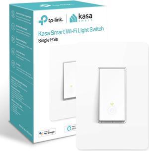 Kasa Smart Light Switch HS200, Single Pole, Needs Neutral Wire, 2.4GHz Wi-Fi Light Switch Works with Alexa and Google Home, UL Certified, No Hub Required, White ( Packaging May Vary )