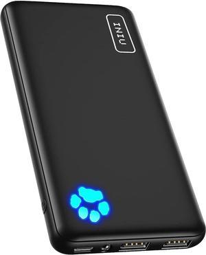 INIU Power Bank, USB C in&out Slimmest 10000mAh Portable Charger, Triple 3A High-Speed Charge External Battery Pack, Flashlight Phone Charger for iPhone 15 14 13 12 11 X Samsung S22 S21 Google LG iPad