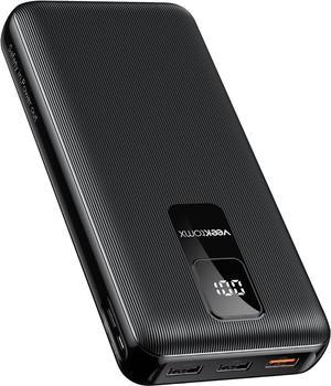 VEEKTOMX Power Bank 30000mAh PD 20W USB C Fast Charging Portable Charger with 4 Outputs and LED Display, Huge Capacity External Battery Pack Compatible with iPhone, Samsung and Smart Devices.