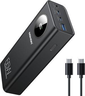 Power Bank 26800mAh Portable Battery: NOHON 65W Battery Pack Fast Charger, LED Display 4-Port Powerbank USB-C Phone Charging Compatible with iPhone 15 14 13 12 11 MacBook IPad AirPods Samsung S Series