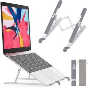 Foldable Portable Laptop Stand for Desk,Adjustable Ergonomic 7-Levels Laptop Stand,Ventilated Laptops Riser Stand,Laptop Cooling Pad,Compatible with Laptop MacBook,Chromebook 10-15.6" Device