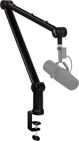 IXTECH Boom Arm - Adjustable 360° Rotatable Microphone Arm - Sturdy Stainless Steel Mic Arm Desk, Table Stand - Foldable Scissor Arm - Stable Microphone Mount Arms for Radio Studio, Podcast, Gaming