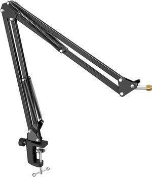 FIFINE Microphone Arm Stand, Suspension Mic Scissor Boom Arm stand with Metal Material, 3/8" to 5/8" Adapter, Desk Clamp, for Recording, Streaming, Podcast, Video, Flexible and Durable-CS1