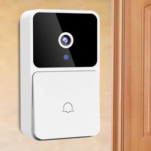 Rettru M8 Doorbell Camera,Smart Doorbell with Chime WiFi Wireless Doorbell Battery Powered Video Doorbell with Night Vision,2 Way Audio,Cloud Storage (V380 Pro,with 64GB Local Storage)