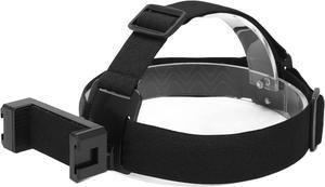 Qinlorgo Head Strap Mount, Headband Holder Comfortable Various Head Circumferences for Mobile Phone for Action Camera